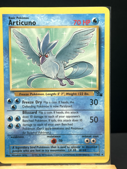 Pokemon '144 Articuno 17/62 Fossil Rare Vintage WOTC 1999 NM - Image 4