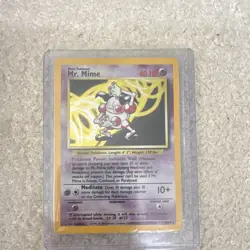 Pokemon Mr. Mime 06/64 Jungle Holo Rare 1999 Basic HP 40 Ken Sugimori - Image 1