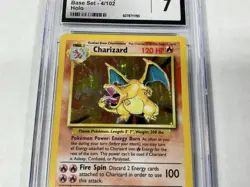 Charizard Holo 1999 Pokemon Base Set #4/102 CGC Near Mint 7 - Image 3