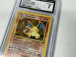 Charizard Holo 1999 Pokemon Base Set #4/102 CGC Near Mint 7 - Image 4
