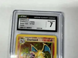 Charizard Holo 1999 Pokemon Base Set #4/102 CGC Near Mint 7 - Image 5