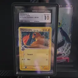 Pokemon TCG Charmander Delta EX Crystal Guardians 49/100 CGC 10 2006 - Image 1