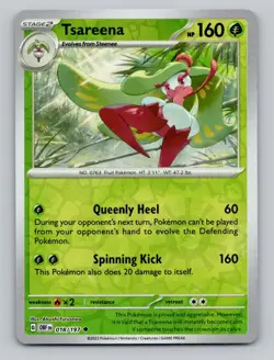 Reverse Holo Tsareena 018/197 Uncommon Obsidian Flames Pokemon - Image 1