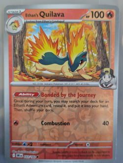 Pokemon TCG Ethan's Quilava Destined Rivals 033/182 Reverse Foil NM/M - Image 1