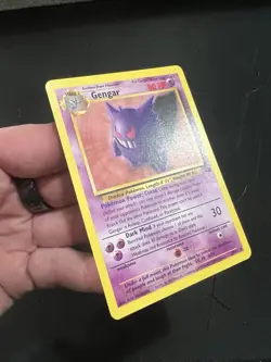 1999 Pokemon Fossil Set GENGAR 20/62 Non Holo Unlimited Vintage NM - Image 3