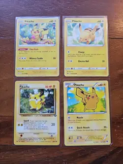 Pokemon Lot Of 4 Pikachu 065/202, 42/146, 60/64, 052/196 - Image 1