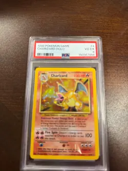 Charizard Holo Unlimited Pokemon PSA 4 VG-EX 1999 Base Set 4/102 - (D) #13A - Image 3