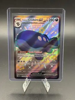 Clodsire ex 219/091 Shiny Ultra Rare Full Art Paldean Fates Pokemon TCG - Image 1