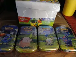 Pokemon Ascended Heroes Mini Tins (10) and Display + 4 Tins (14 in total) - Image 1