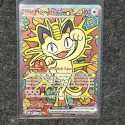 Pokemon Meowth EX Full Art Holo SIR 121/088 Perfect Order AI Graded 9.5 - Image 1