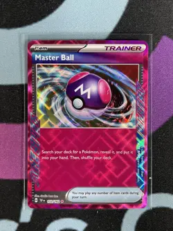 MASTER BALL 153/162 TEMPORAL FORCES POKEMON (ACE SPEC, NM) - Image 1