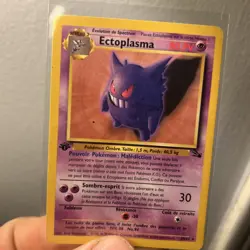 Pokemon 1st Edition Fossil Gengar 20/62 Ectoplasma French - Image 1