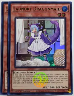 Yugioh x2 Laundry Dragonmaid BLMM-EN056 Ultra Rare 1st Edition - Image 1