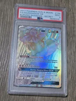 Pokemon Marshadow GX (Secret) 156/147 Sm-Burning Shadows Holo PSA 9 - Image 1