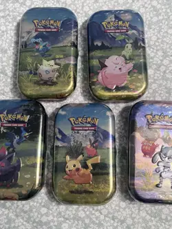 Pokemon ART SET OF 5 SEALED Ascended Heroes MINI TINS - Image 3