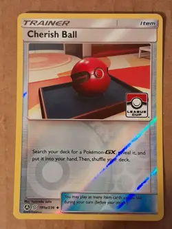 Pokemon Cherish Ball 191a/236 League Cup Reverse Holo Promo Unplayed - Image 1