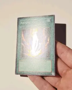 Yugioh Raigeki LOB-053 Super Rare LP - Image 4