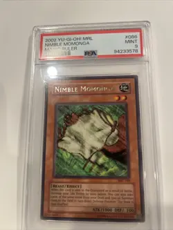 2002 YU-GI-Oh! Magic Ruler MRL-086 Nimble Momonga-PSA 9 MINT-Rare-POP 3 - Image 2