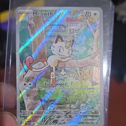 Pokemon TCG Meowth 106/094 Me02: Phantasmal Flames Illustration Rare Holo - Image 1