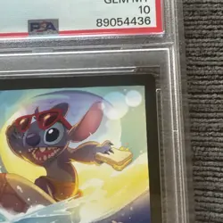 2023 Disney Lorcana EN 1 STITCH Carefree Surfer #21 Legendary Non-Foil PSA 10 - Image 5