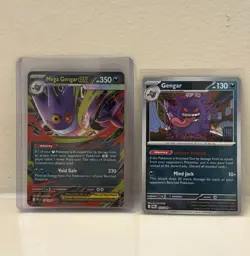 Pokemon Gengar XY Phantom Forces- 2 Card Lot -Mega Gengar EX -Gengar - Image 1