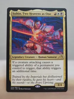 Magic: The Gathering Isshin, Two Heavens as One Rare Kamigawa Card 224 - Image 1
