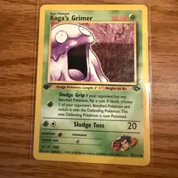Koga's Grimer 78/132 Common 1st Edition Gym Challenge Pokemon Card - Image 1