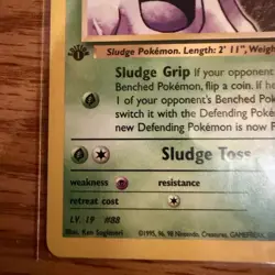 Koga's Grimer 78/132 Common 1st Edition Gym Challenge Pokemon Card - Image 5