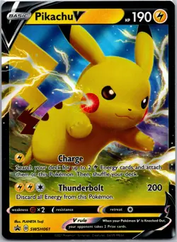 SWSH: Sword & Shield Promo Cards #SWSH061 Pikachu V - Image 1