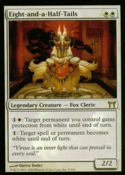 Eight-and-a-Half-Tails -Foil Light Play MTG Champions of Kamigawa - Image 1