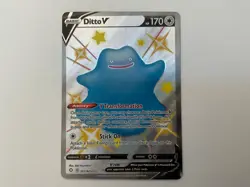 Ditto V SV118/SV122 Shining Fates: Shiny Vault Shiny Holo Rare Pokemon Card - Image 1