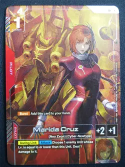 Marida Cruz GD01-093 R+ Alt Art Foil - Gundam Card #478 - Image 1