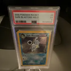 Pokemon Dark Blastoise 3/82 Team Rocket Holo Rare 70 HP English PSA 5 Card - Image 2