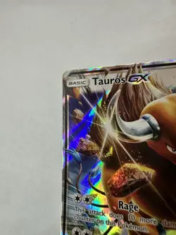 Pokemon Card Tauros GX 100/149 Sun & Moon Base Holo Ultra Rare - See Photos! - Image 5