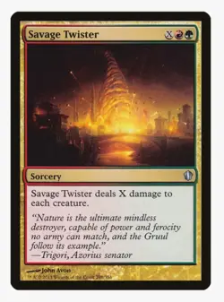 ​Savage Twister | MTG CMD | Gruul X-Spell Board Wipe Sweeper EDH | LP - Image 1