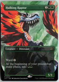 Hulking Raptor (Borderless) R The Lost Caverns of Ixalan 327 Near Mint - Image 1