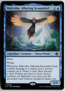 Malcolm, Alluring Scoundrel R The Lost Caverns of Ixalan 63 Near Mint - Image 1