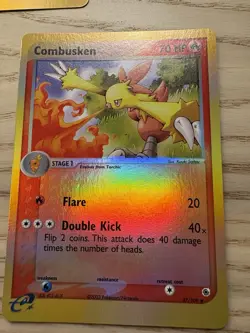 Blaziken Reverse Holo 3/109 EX Ruby Sapphire Pokemon Card W/ Combusken & Torchic - Image 3