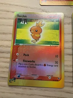 Blaziken Reverse Holo 3/109 EX Ruby Sapphire Pokemon Card W/ Combusken & Torchic - Image 4