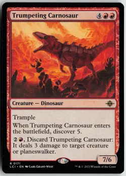 Trumpeting Carnosaur R The Lost Caverns of Ixalan 171 Near Mint - Image 1