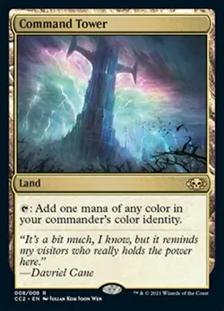 Mint/Near-Mint, English - 1 x MTG Command Tower - Foil Commander Collection: Bla - Image 1
