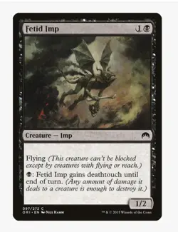 Fetid Imp #97 Magic Origins (ORI) Magic Card in Protective Sleeve - Image 1