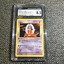 Pokemon TCG Jynx 1st Edition Base Set Card 31/102 CGC 8.5 - Image 1