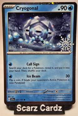 Cryogonal 047/191 -Surging Sparks Festive Stamp Promo Card (Cosmos Foil) - Image 1