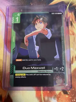 Gundam Card Game TCG English Duo Maxwell R GD01-090 NM Newtype Rising - Image 1
