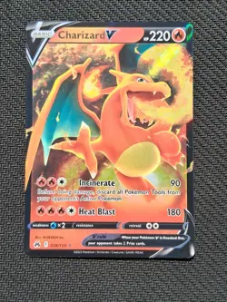 Charizard V 018/159 Crown Zenith Ultra Rare Pokemon Card NEAR MINT NM - Image 1