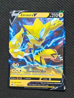 Zeraora V 053/159 Crown Zenith Holo Ultra Rare Pokemon Card NEAR MINT NM - Image 1