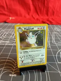 Vintage 2000 Pokemon Base Set 2 Wigglytuff 19/130 Holo Card - Image 1