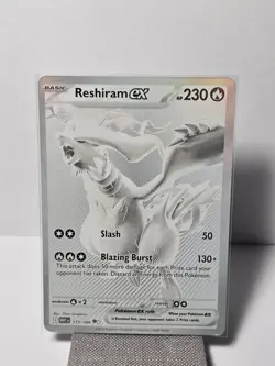 2025 Pokemon EN Trading Card White Flare Reshiram EX 173/086 Black White Rare NM - Image 1