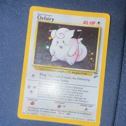 Pokemon Clefairy Base Set 2 Holo Rare 6/130 Basic 40 HP English Wizards - Image 1